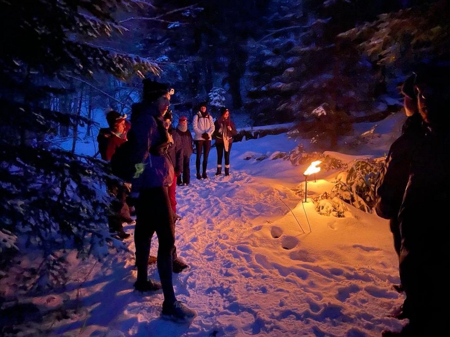 Raquette & Fondue et Pleine Lune - Crêt Monniot